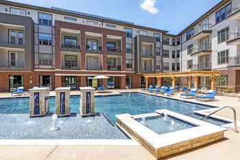 Oaks 55 active apartments in euless, tx  76039 - swimming pool